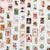 Mr Paper 8 Designs Retro Post Office Plant Stamp Tapes Scrapbooking Deco Sticker Masking Tapes Easy to Tear - Twinsupliers