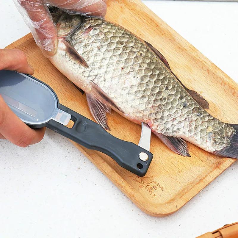 Multifunctional Fish Scale Planer Tool Fish Scaler Fishing Knife Fish Cleaning Tools Kitchen Cooking Accessorie - Twinsupliers