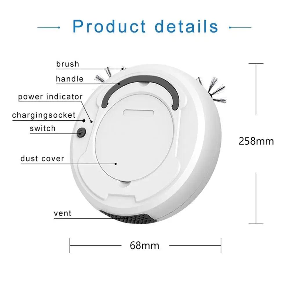 Multifunctional Smart Floor Cleaner 3-In-1 Auto Rechargeable Smart Sweeping Robot Dry Wet Sweeping Vacuum Cleaner - Twinsupliers