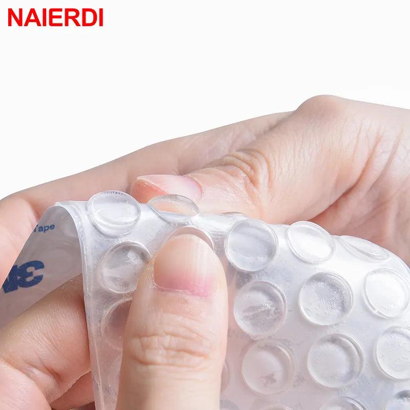 NAIERDI 30-80PCS Self Adhesive Silicone Rubber Damper Buffer Cabinet Bumpers Furniture Pads Cushion Protective Hardware - Twinsupliers