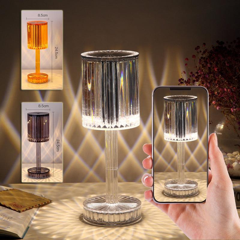 New Crystal Table Lamp Hotel Decoration Diamond Romantic Warm Led For Home Decor Romantic Gift Night Light - Twin suppliers 