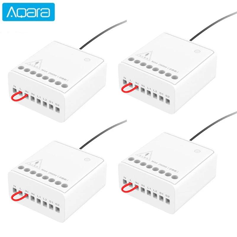 Original Aqara Two-way control module Wireless Relay Controller 2 channels Work For Xiaomi Mijia smart home APP mi home Home kit - Twin suppliers 