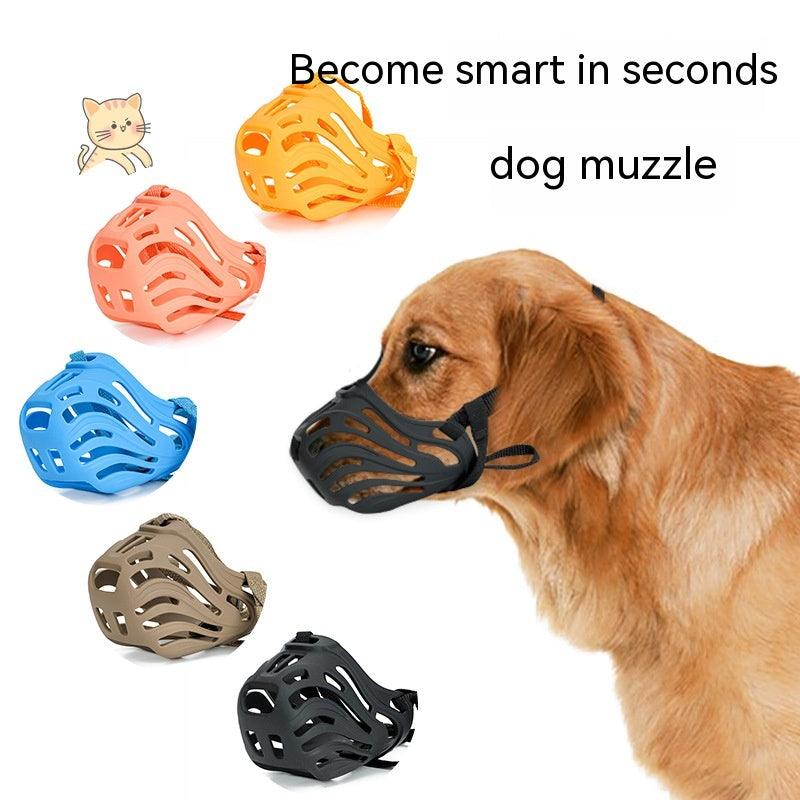 Pet Comfortable Dog Silicone Mouth Cover Mask - Twin suppliers 