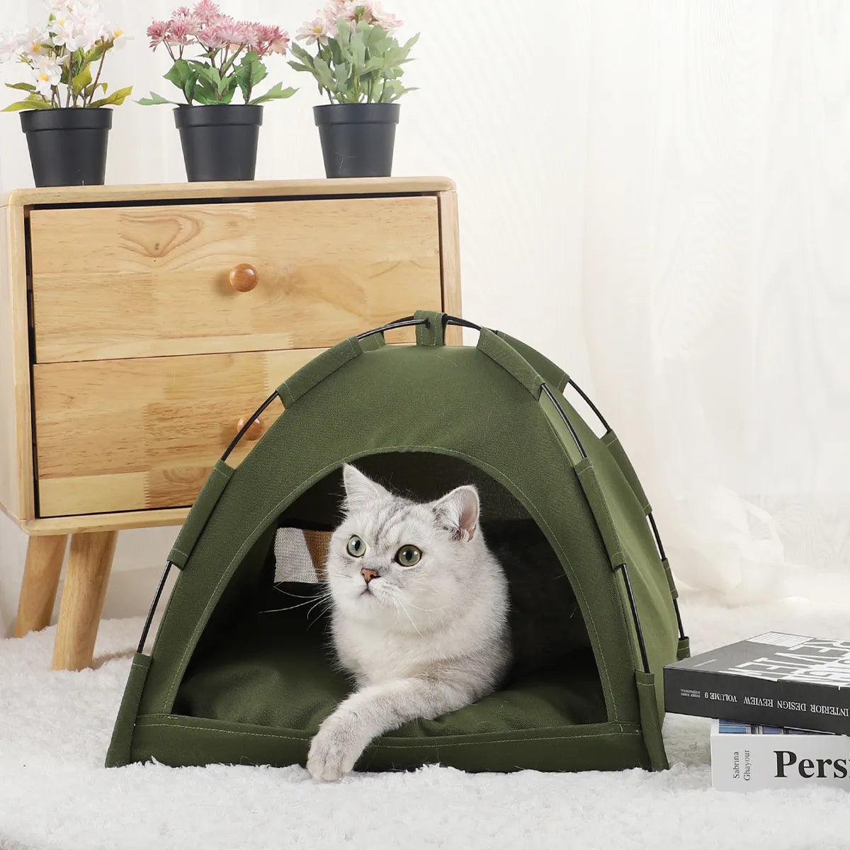 Pet Tent Bed Cats House Supplies Products Accessories - Twin suppliers 