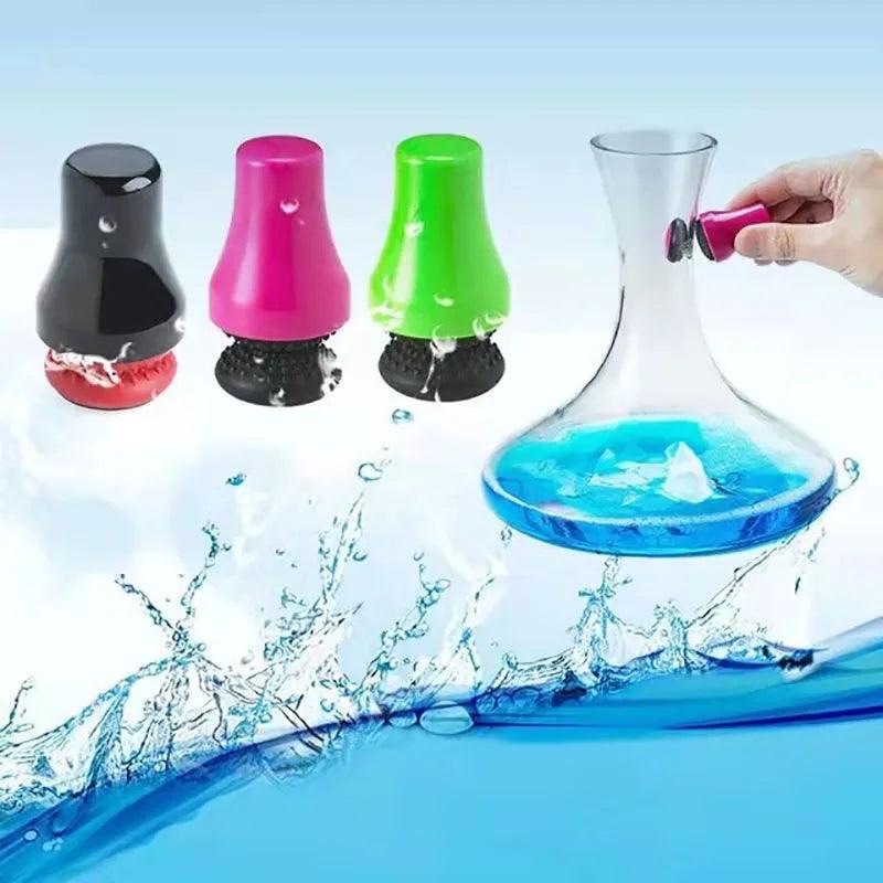 Silicone Magnetic Cleaning Brush Cleaner Glass Spot Bottle Rubber Long Scrubber Corner for Shisha Hookah Narguile Accessories - Twinsupliers