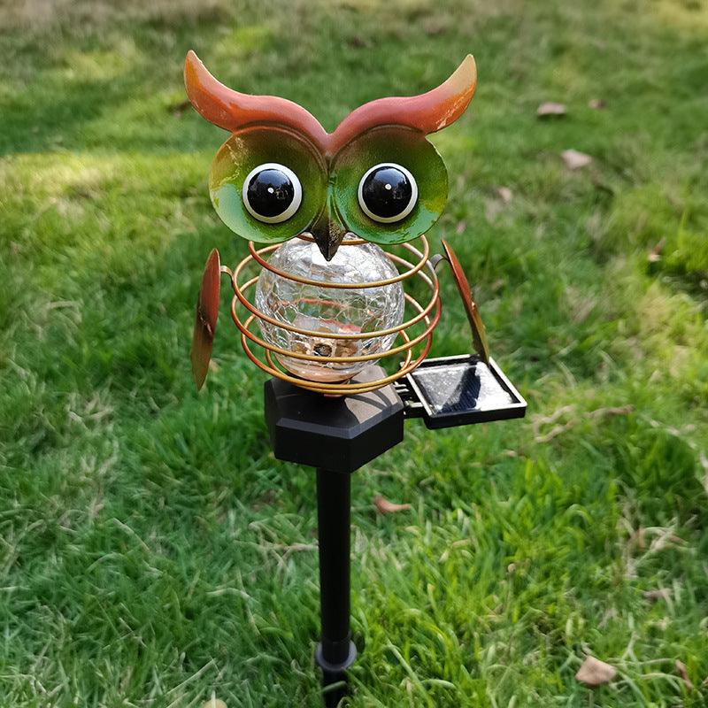 Solar Owl Lawn Lamp Outdoor Waterproof LED Garden Pathway Lighting Night Light Energy Saving Landscape Decor - Twin suppliers 