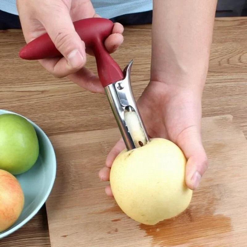 Stainless Steel Apple Corer Fruit Seed Core Remover Pear Apple Corer Seeder Slicer Knife Kitchen Gadgets Vegetable Tools - Twinsupliers