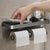 Toilet Paper Holder Aluminum Alloy Tissue rack Bathroom Wall Mount Wc Paper - Twinsupliers