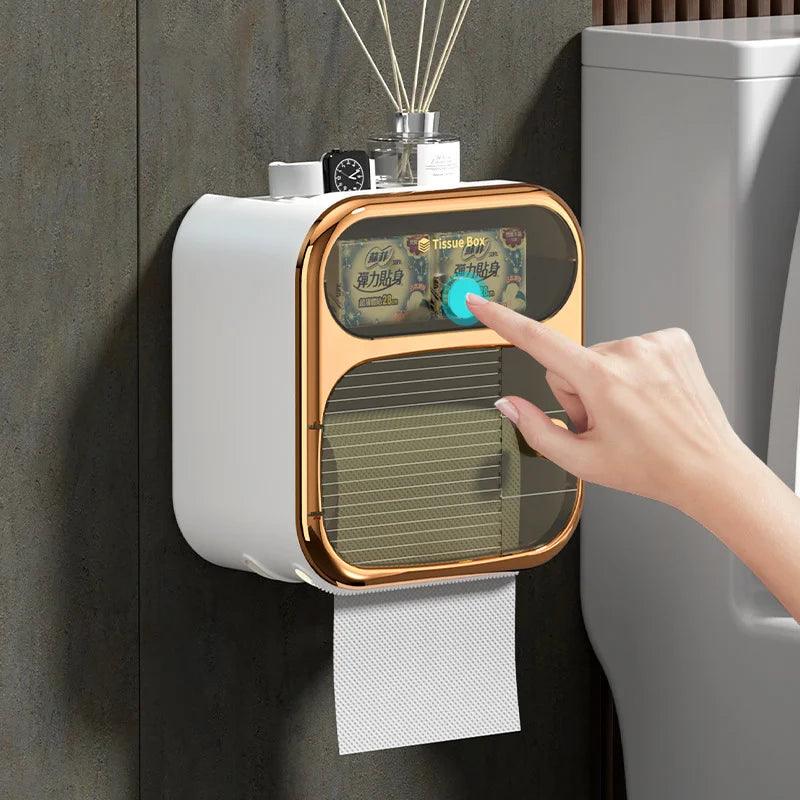 Wall Mounted Waterproof Toilet Paper Box Punching - Twinsupliers