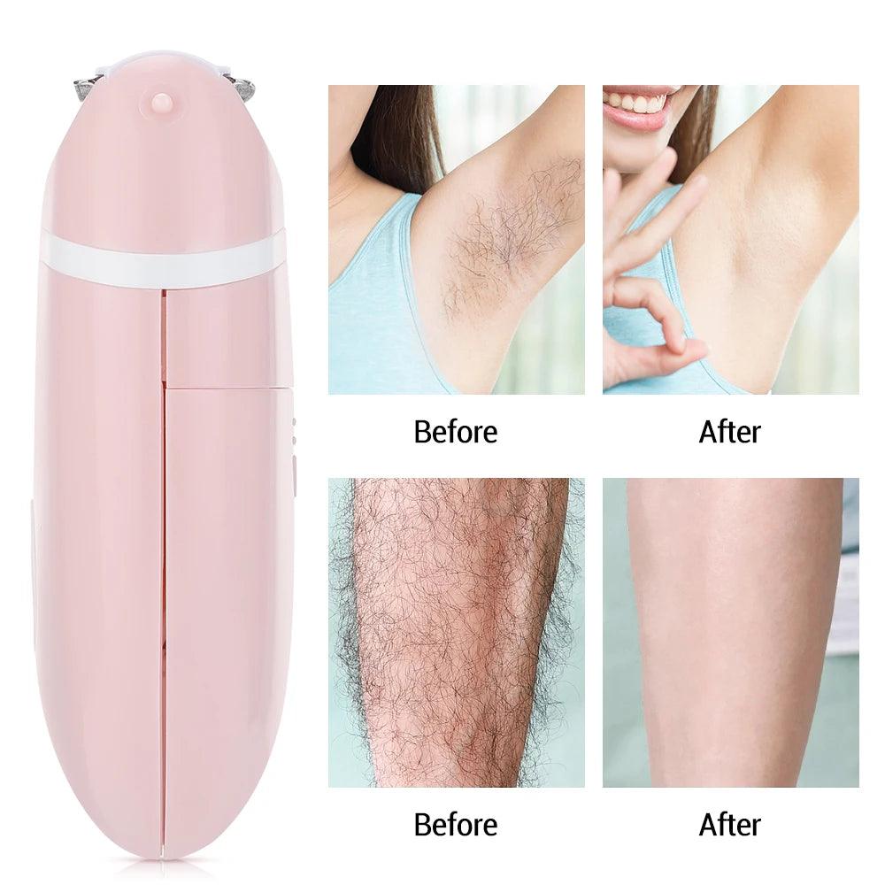 Women Electric shaver Epilator Bikini Leg Armpit Hair Remover For Ladies Body Painless Hair Cutter Trimmer Depilador Shaving Too - Twinsupliers