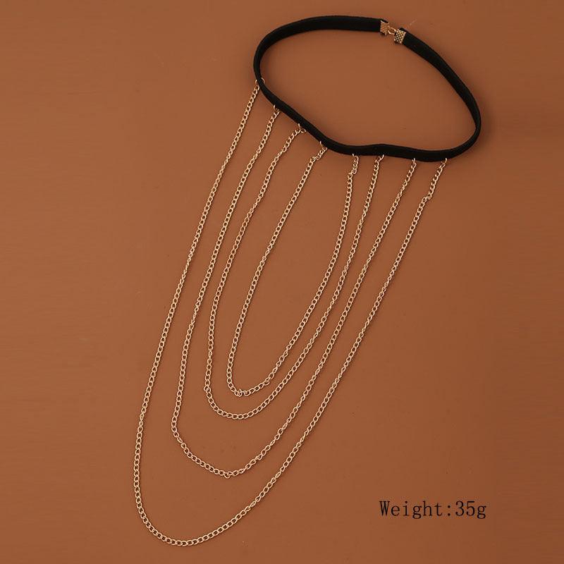 Women's Creative Trend Multilayer Elastic Thigh Chain Body Jewelry - Twinsupliers