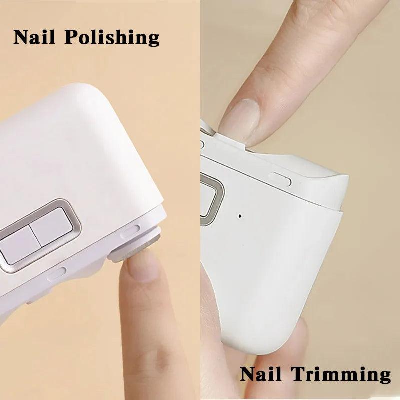 XIAOMI Mijia Electric Polishing Nail Clipper with Light Automatic Nail Trimmer Rechargeble Nail Grinding Care Tool Baby Adult - Twin suppliers 