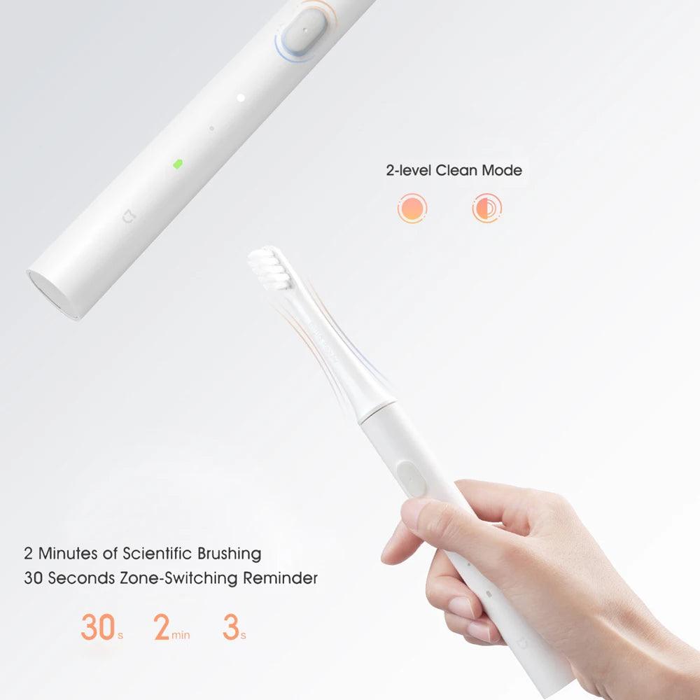 Xiaomi Mijia T100 Sonic Electric Toothbrush Cordless Rechargeable Toothbrush IPX7 Waterproof Ultrasonic Automatic Tooth Brush - Twin suppliers 