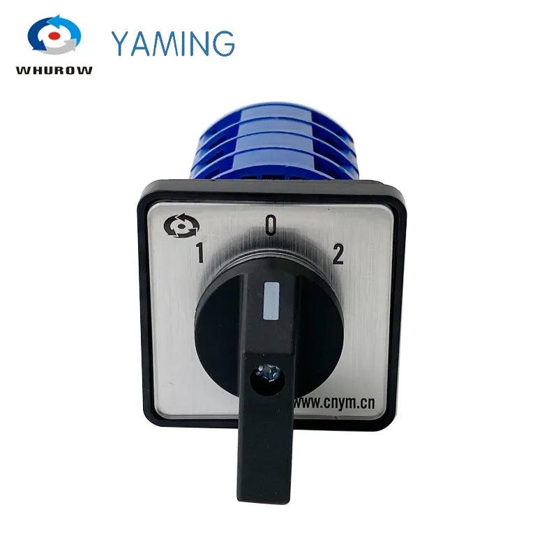 Yaming Electric YMW26-25/4 Control Motor Circuit Universal Changeover Rotary Cam Switch LW26-25/4 25A 4 Poles 3 Position - Twinsupliers