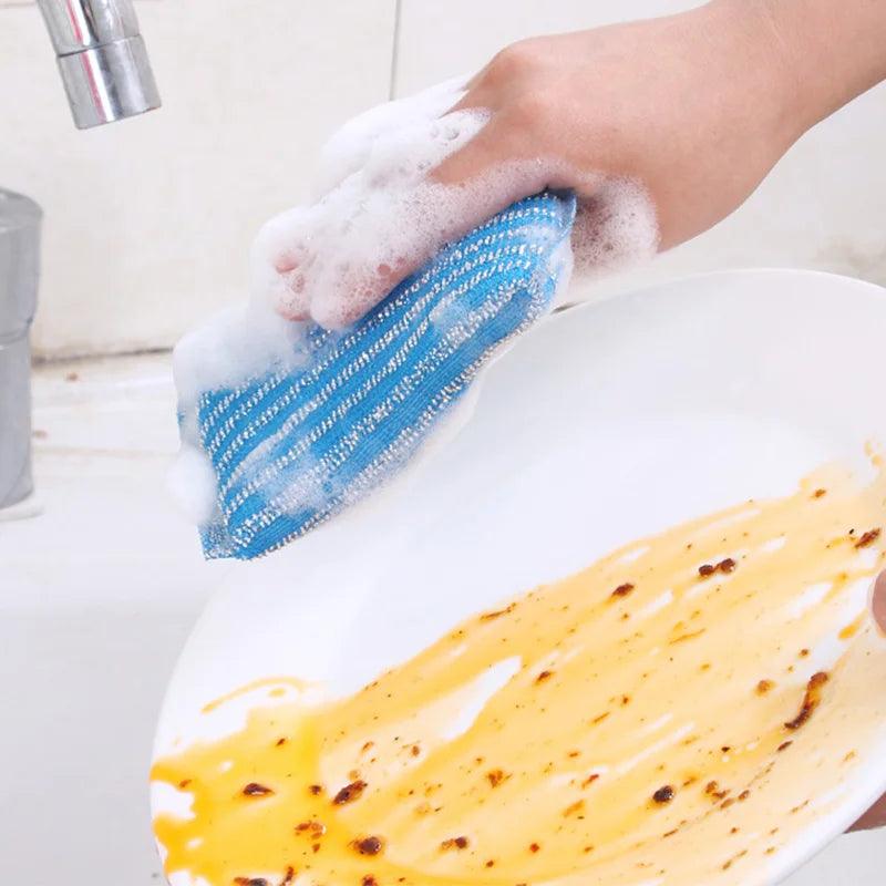 Zhang Ji kitchen cleaning non-stick oil scouring pad, linoleum, dish cloth, dish cloth, towel, dish cloth, sponge, house - Twinsupliers